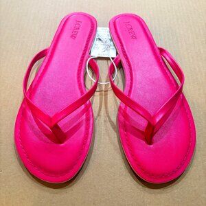 J. Crew SZ: 9M Fuscia Pink Easy Summer Flip Flops